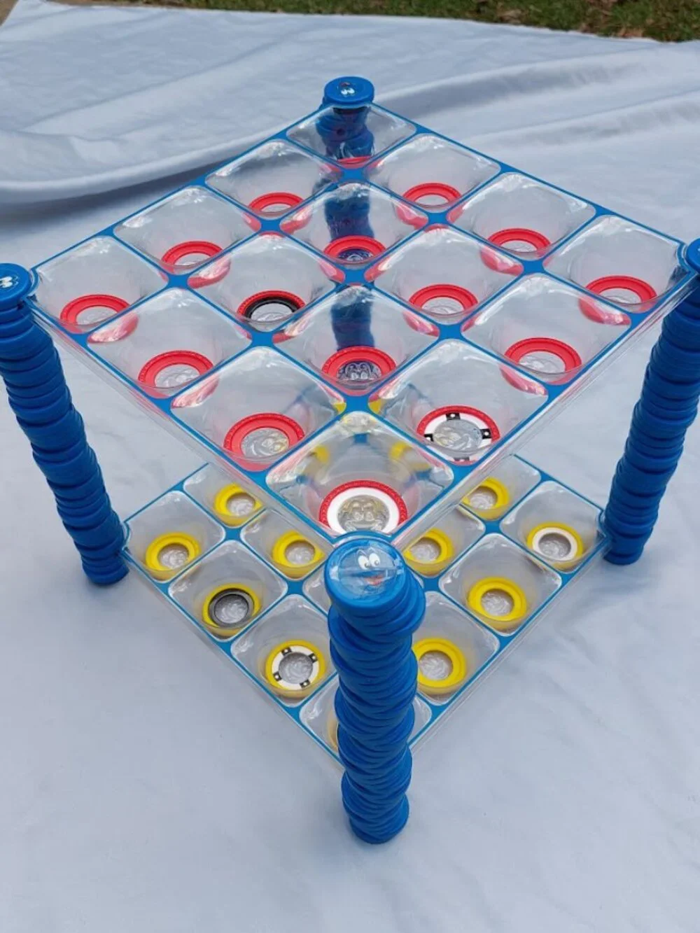 Connect 4 Launchers 2010 Hasbro Launch Action Board Game 100% Complete in Box